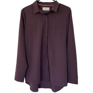 NEW MODERN AMBITION Women's Delightfully Technical Travel Shirt Purple Medium
